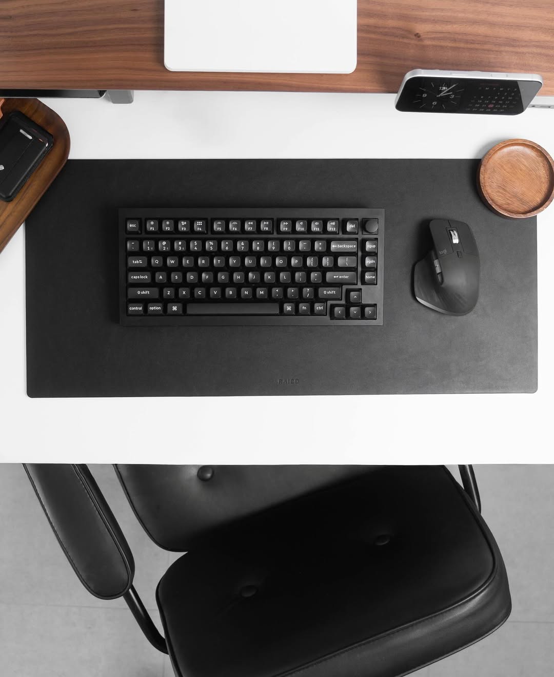Leather Desk Mat | Black